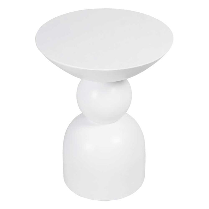 Ravello Side Table - White - - Eleganté