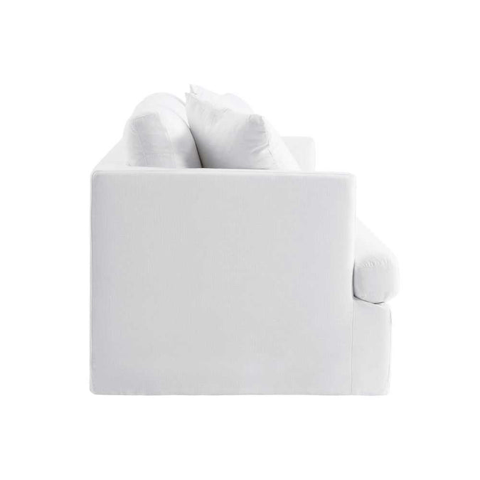 Birkshire 2 Seater Slip Cover Sofa - White Linen