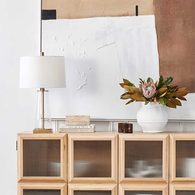 Aspen Table Lamp - White - - Eleganté