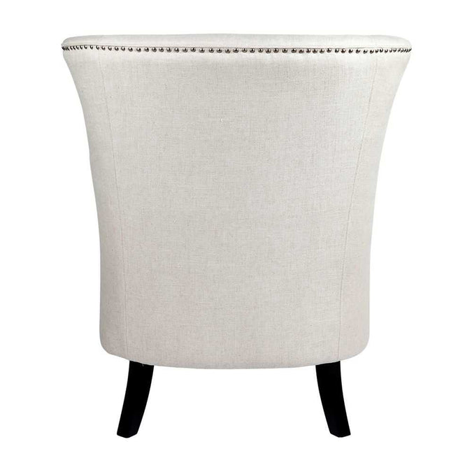Kristian Wing Back Arm Chair - Natural Linen - - Eleganté