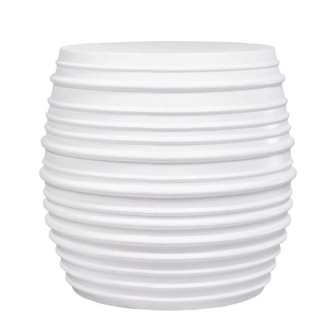Casa Concrete Stool - White - - Eleganté