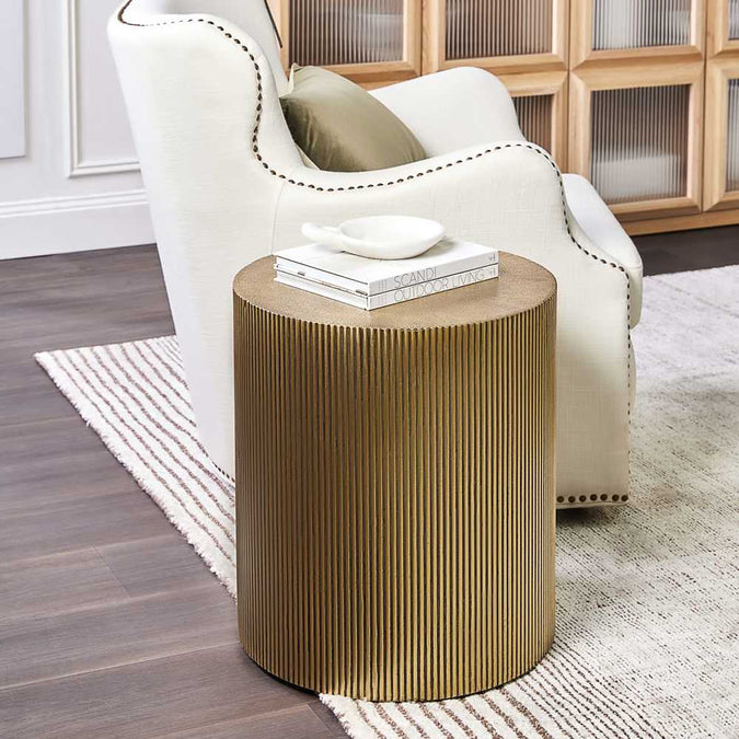 Chadwick Side Table - Brass - - Eleganté