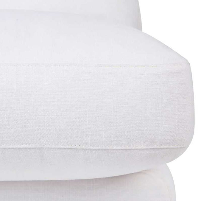 Birkshire Slip Cover Occasional Chair - White Linen - - Eleganté