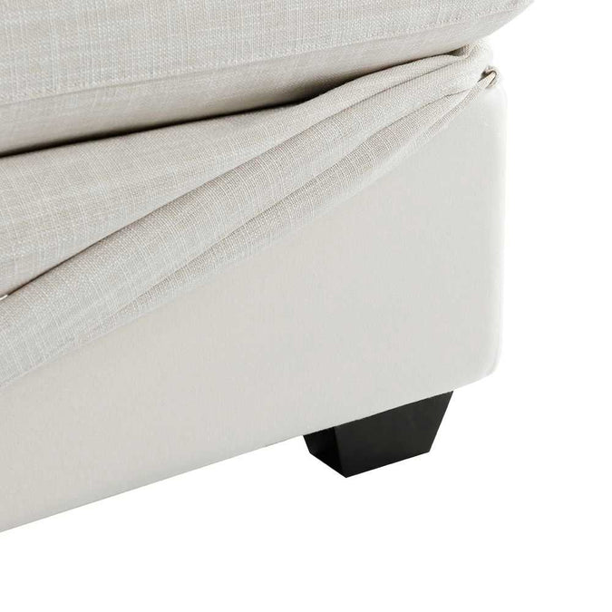 Birkshire Slip Cover Arm Chair - Off White Linen - - Eleganté