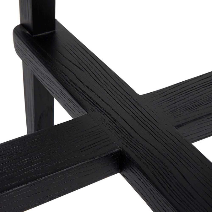 Cape Byron Rattan Kitchen Stool - Black - - Eleganté