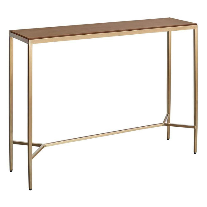 Chloe Timber Console Table - Large Gold