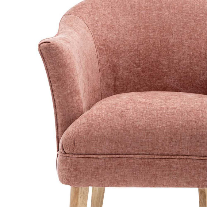 Elsa Occasional Chair - Coral Chenille