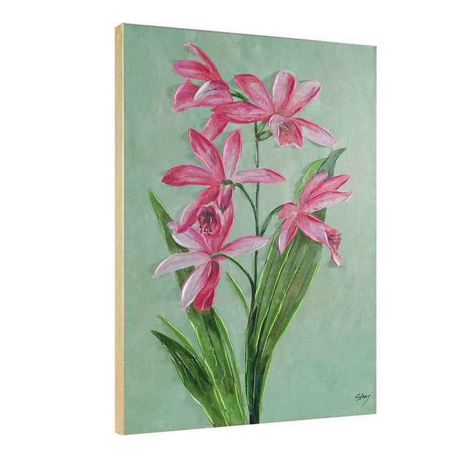 Pink Orchid Enhanced Canvas Print