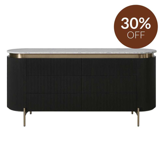 Demarco 6 Drawer Chest - Black