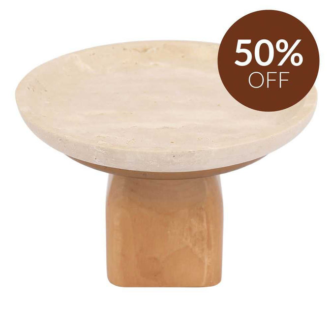 Edith Footed Bowl - Small Natural