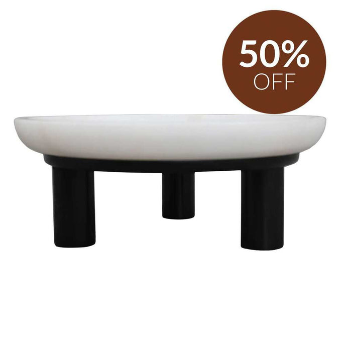 Eileen Footed Bowl - Large Black
