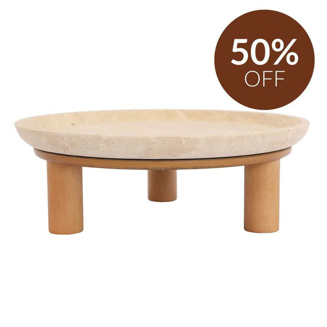 Eileen Footed Bowl - Large Natural
