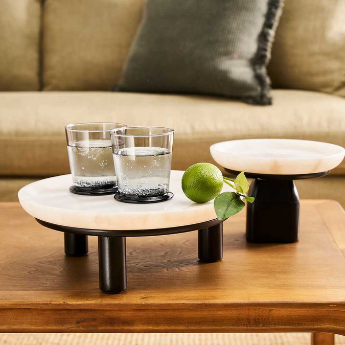 Edith Footed Bowl - Small Black
