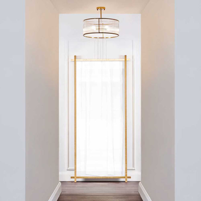 Farrah Flush Mount - Brass