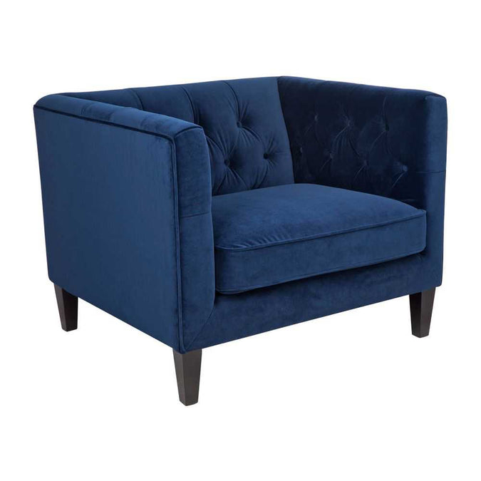 Plush Upholstery Swatch - Navy Velvet