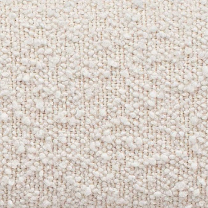 Pebble Upholstery Swatch - White Boucle