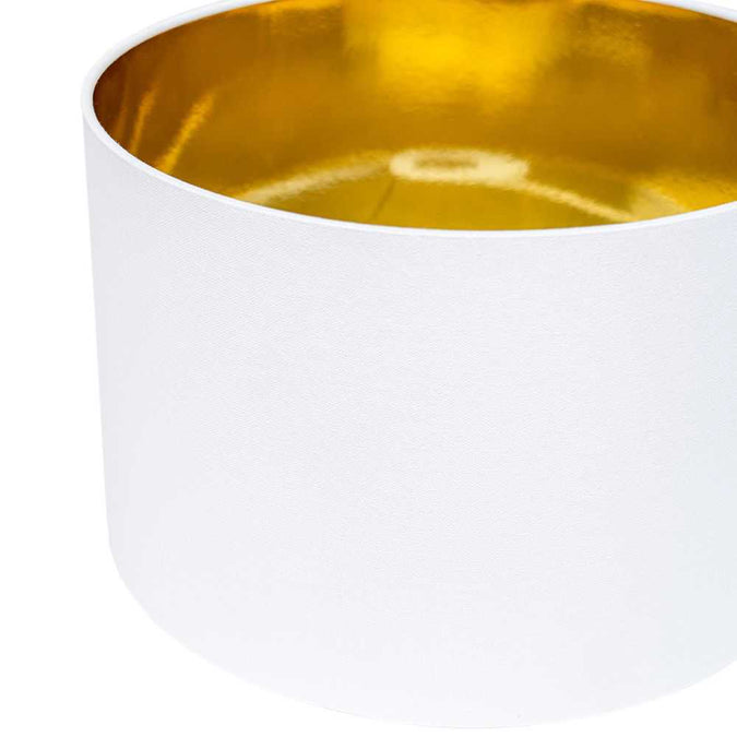 Paola Table Drum Shade - White - - Eleganté
