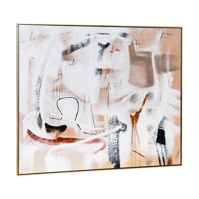 Freeform Oil on Canvas Painting - - Eleganté