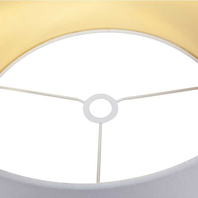 Paola Marble Table Lamp - White w White Shade - - Eleganté