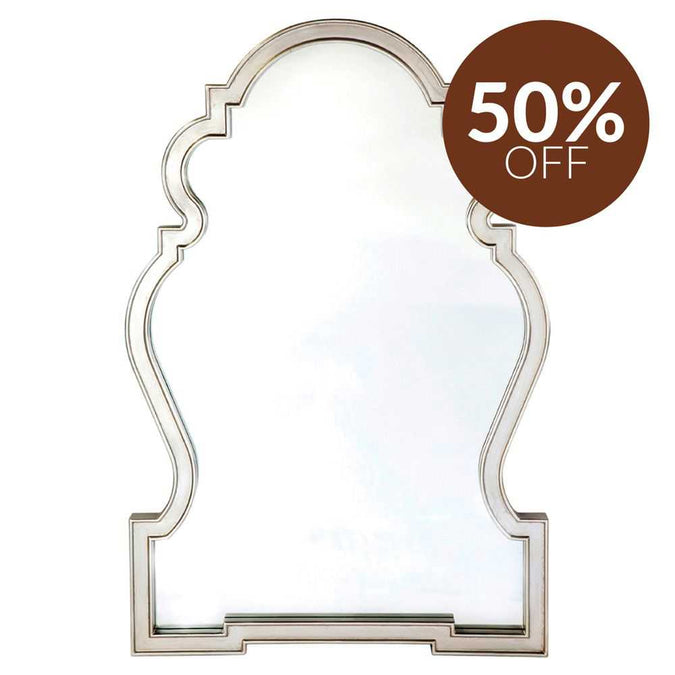 Paloma Wall Mirror - Antique Silver - - Eleganté