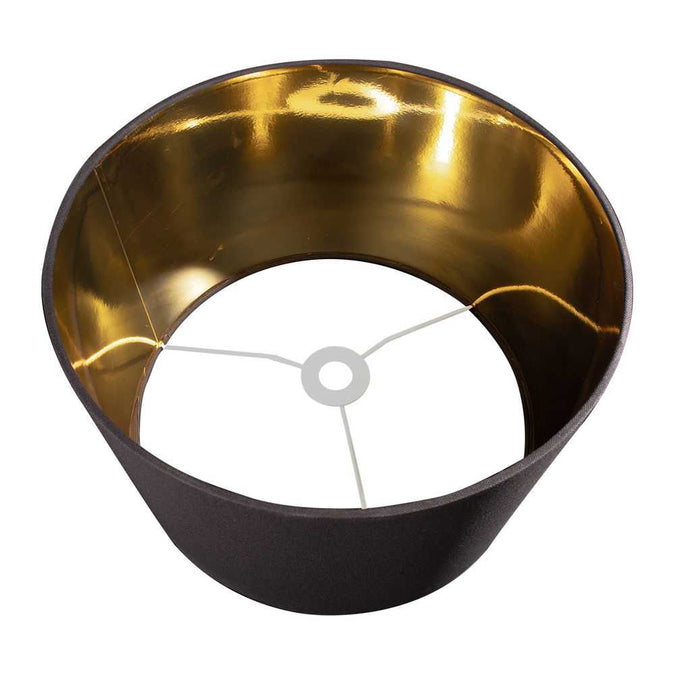 Paola Table Drum Shade - Black - - Eleganté