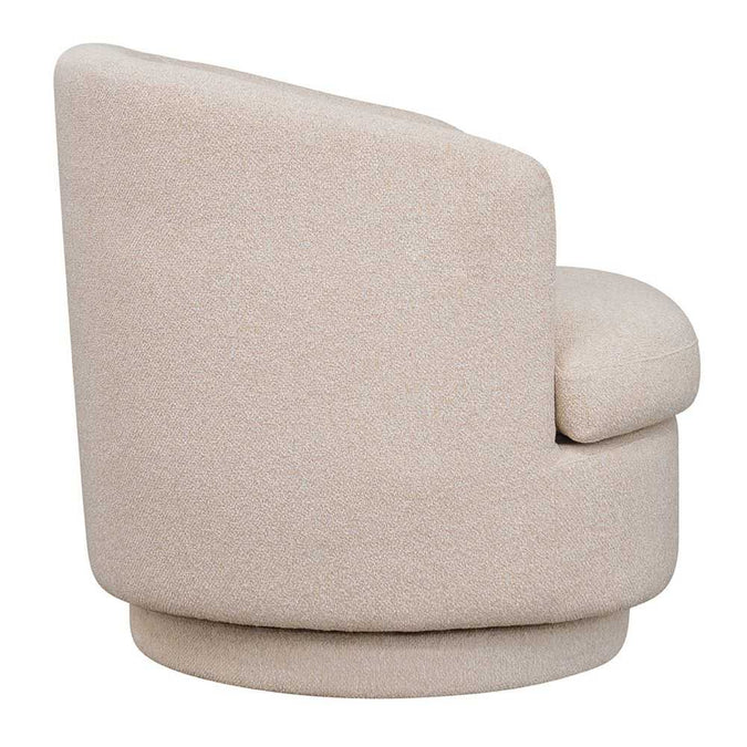 Holly Swivel Arm Chair - Natural - - Eleganté