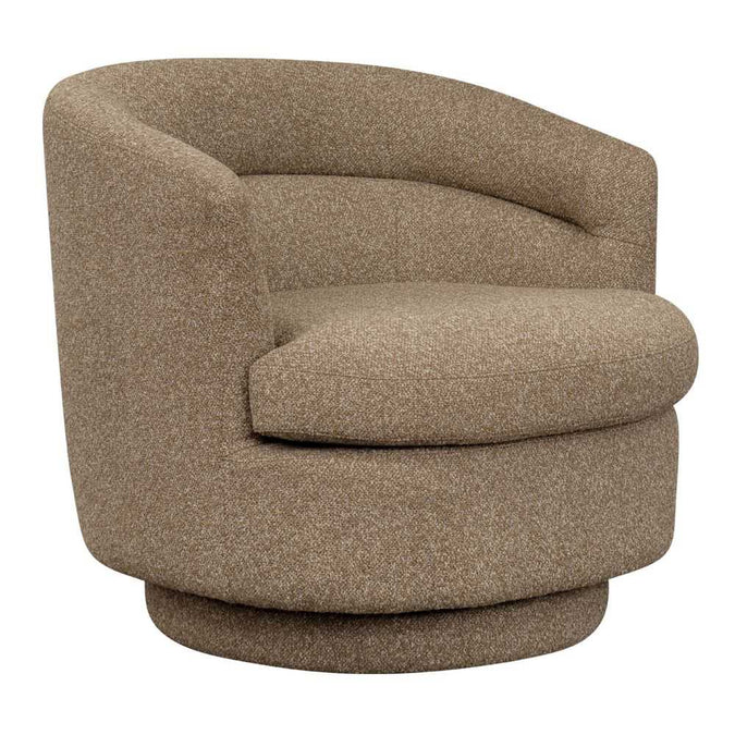 Holly Swivel Arm Chair - Cocoa Mocha - - Eleganté