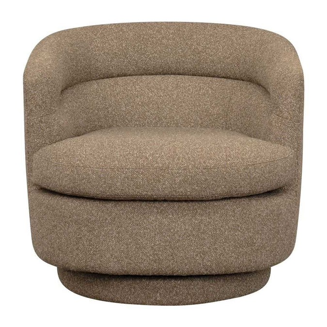 Holly Swivel Arm Chair - Cocoa Mocha - - Eleganté