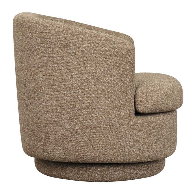 Holly Swivel Arm Chair - Cocoa Mocha - - Eleganté
