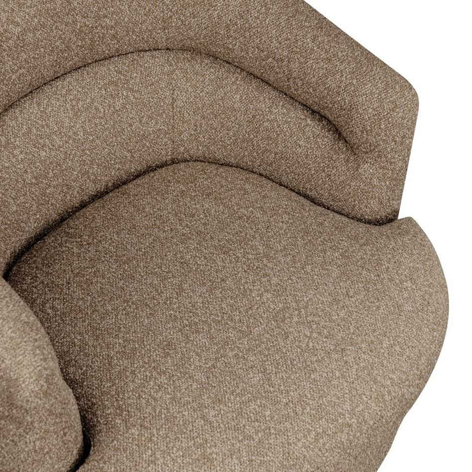 Holly Swivel Arm Chair - Cocoa Mocha - - Eleganté