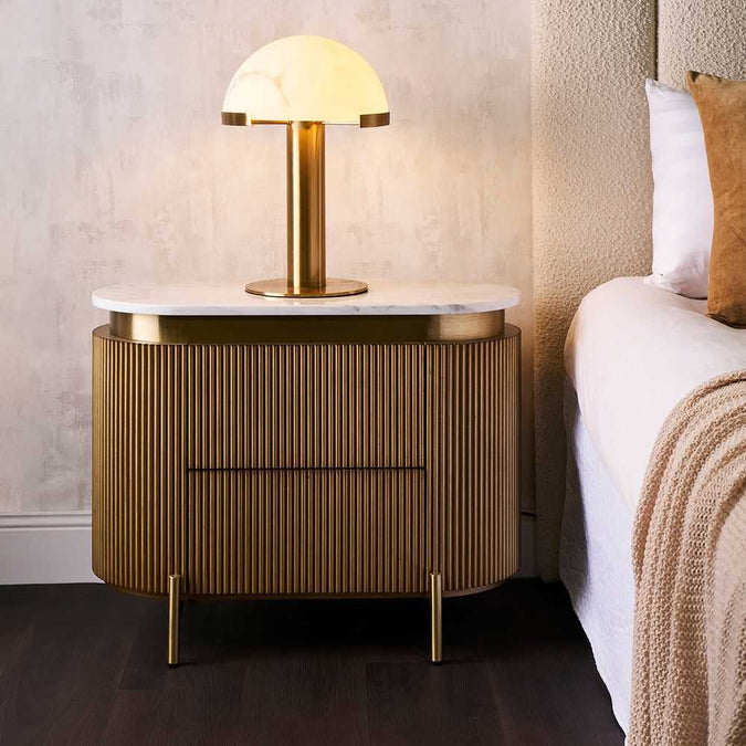 Mishca Table Lamp - Brass - - Eleganté
