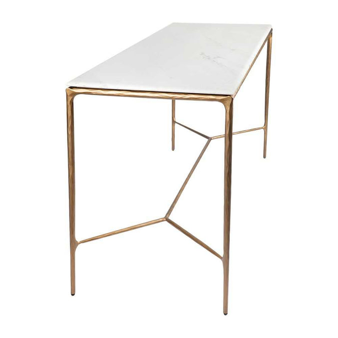 Heston Marble Console Table - Large Brass - - Eleganté