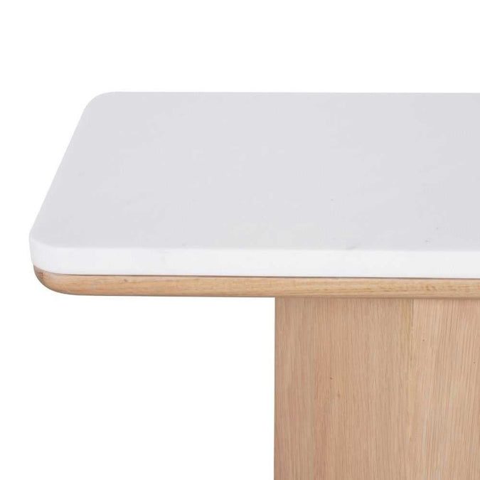 Barlow Marble Console Table - Oak - OUTLET NSW