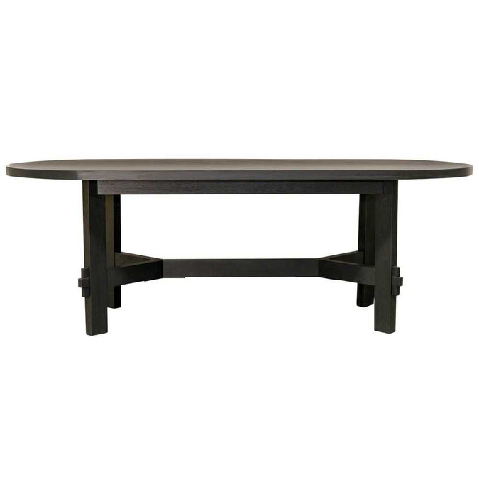 Noho Oval Dining Table - 2.2m Black - OUTLET NSW
