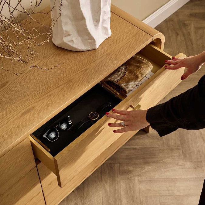Chisholm 6 Drawer Chest - Natural Oak
