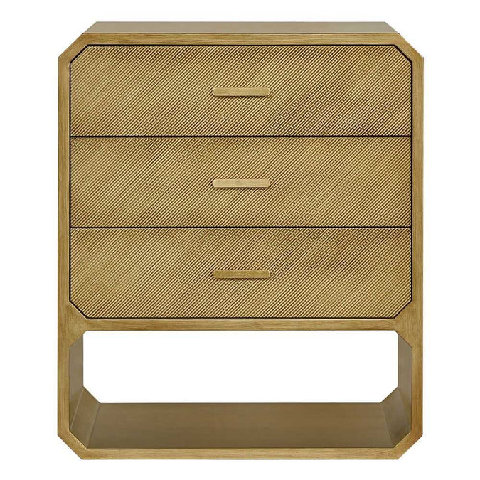 Anderson 3 Drawer Chest - Antique Gold - OUTLET NSW