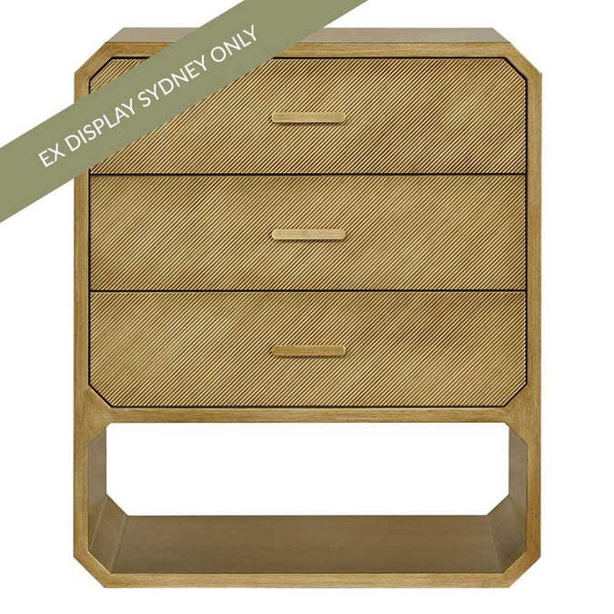 Anderson 3 Drawer Chest - Antique Gold - OUTLET NSW