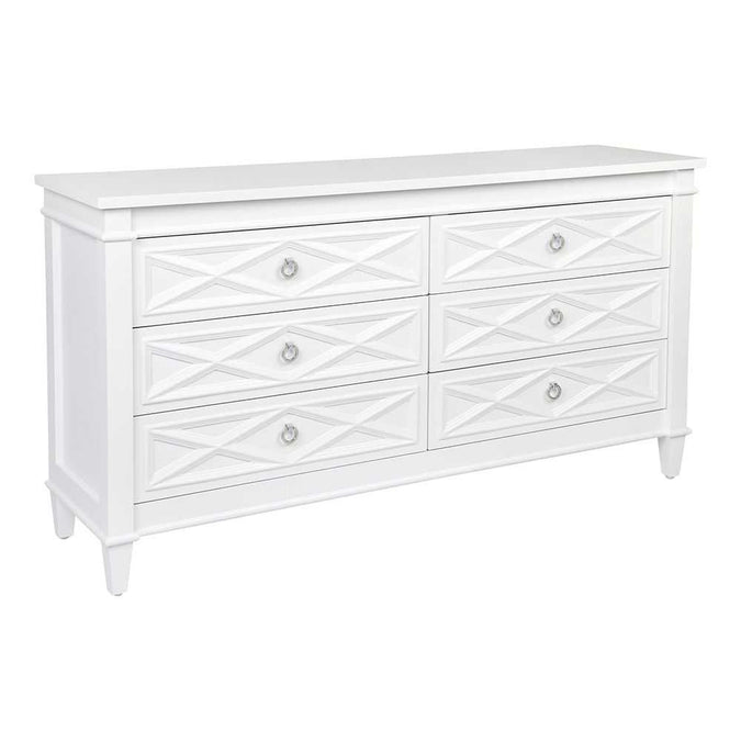 Plantation 6 Drawer Chest - White