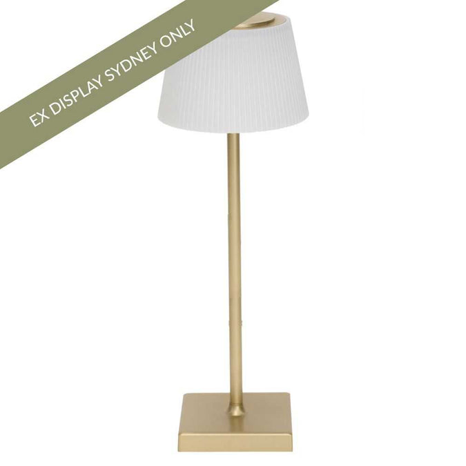 Tate Rechargeable Touch Lamp - Gold - OUTLET NSW