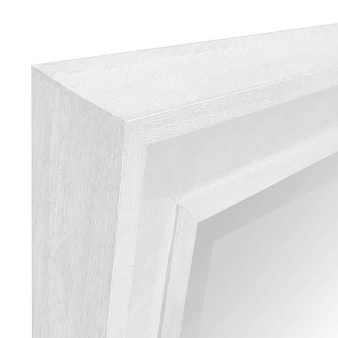 Bateman Wall Mirror - White - - Eleganté