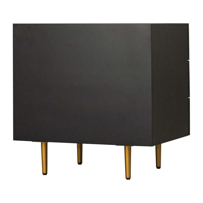 Retreat Bedside Table - Black - - Eleganté