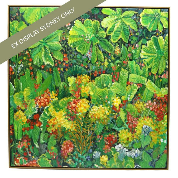Tropical Gardens On Canvas Painting - OUTLET NSW