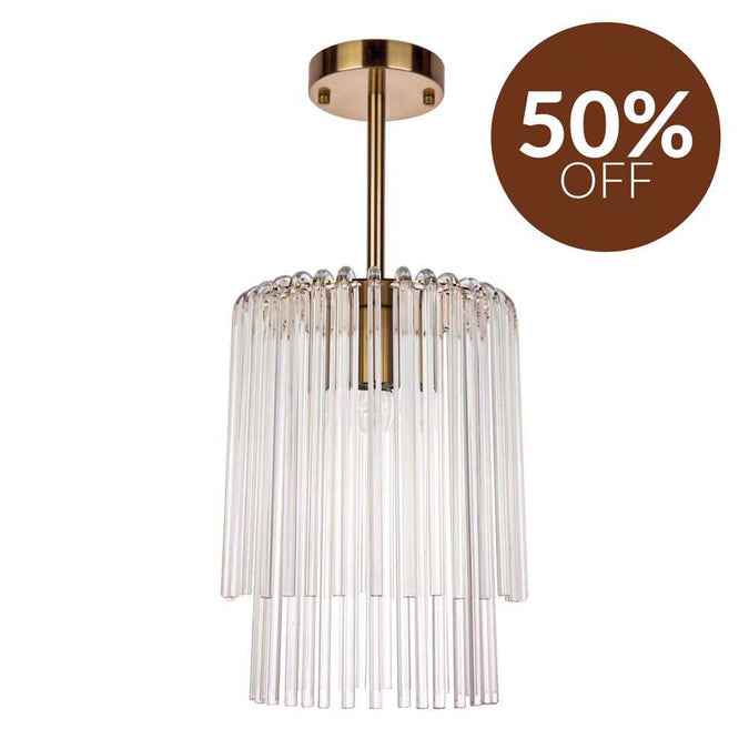 Zara Pendant - Petite Brass - - Eleganté