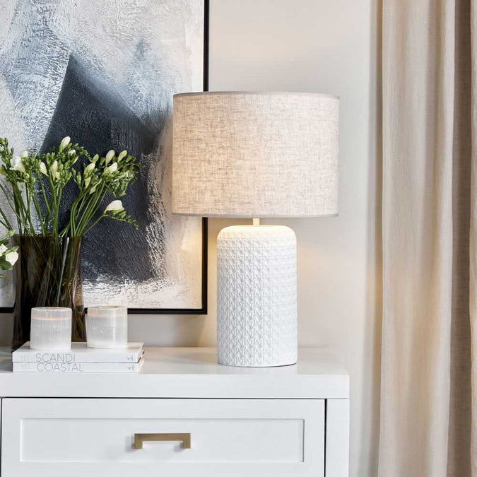 Patronga Table Lamp - Natural - - Eleganté
