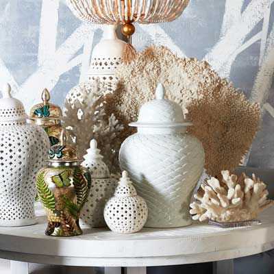 Minx Temple Jar - Medium White - - Eleganté