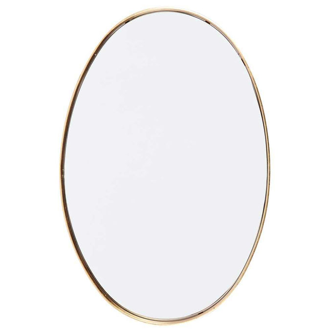 Lucille Oval Wall Mirror - Gold Leaf