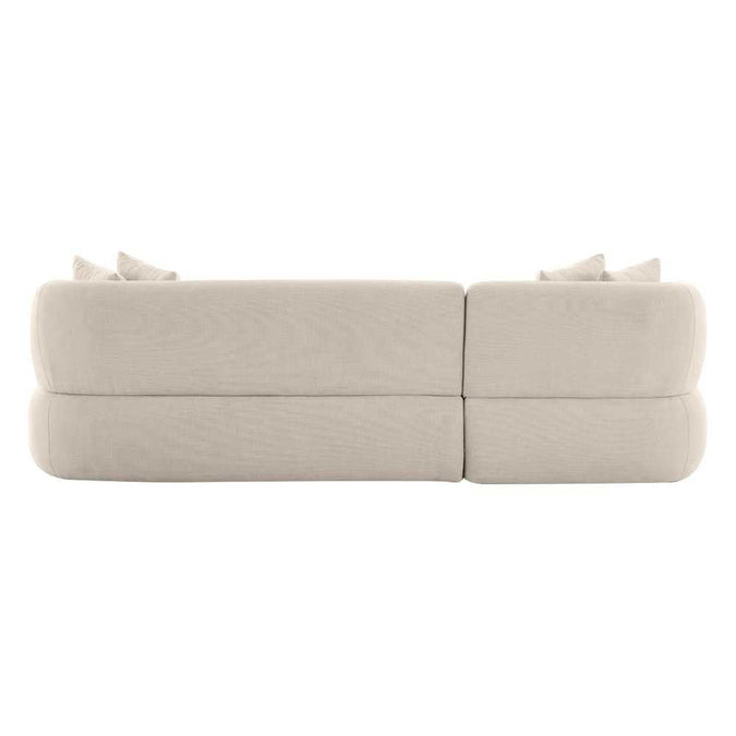 Greenwich 3 Seater Sofa w Left Chaise - Natural Chenille