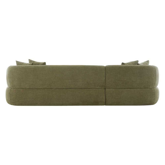 Greenwich 3 Seater Sofa w Left Chaise - Sage Chenille