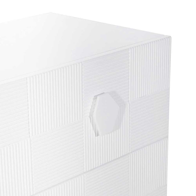 Alton 3 Drawer Chest - White