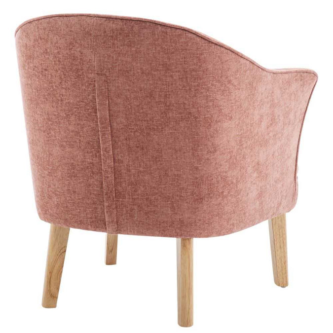 Elsa Occasional Chair - Coral Chenille - - Eleganté